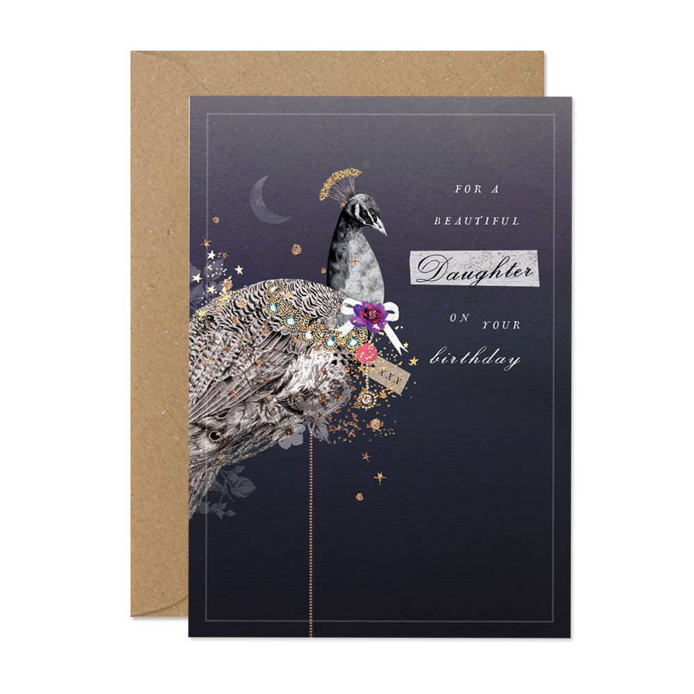 PEACOCK DAUGHTER CARD