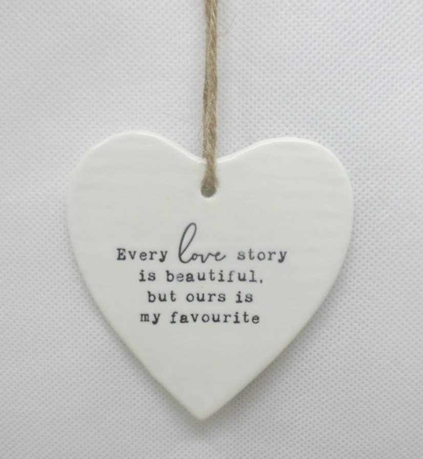 EVERY LOVE STORY HANGING HEART
