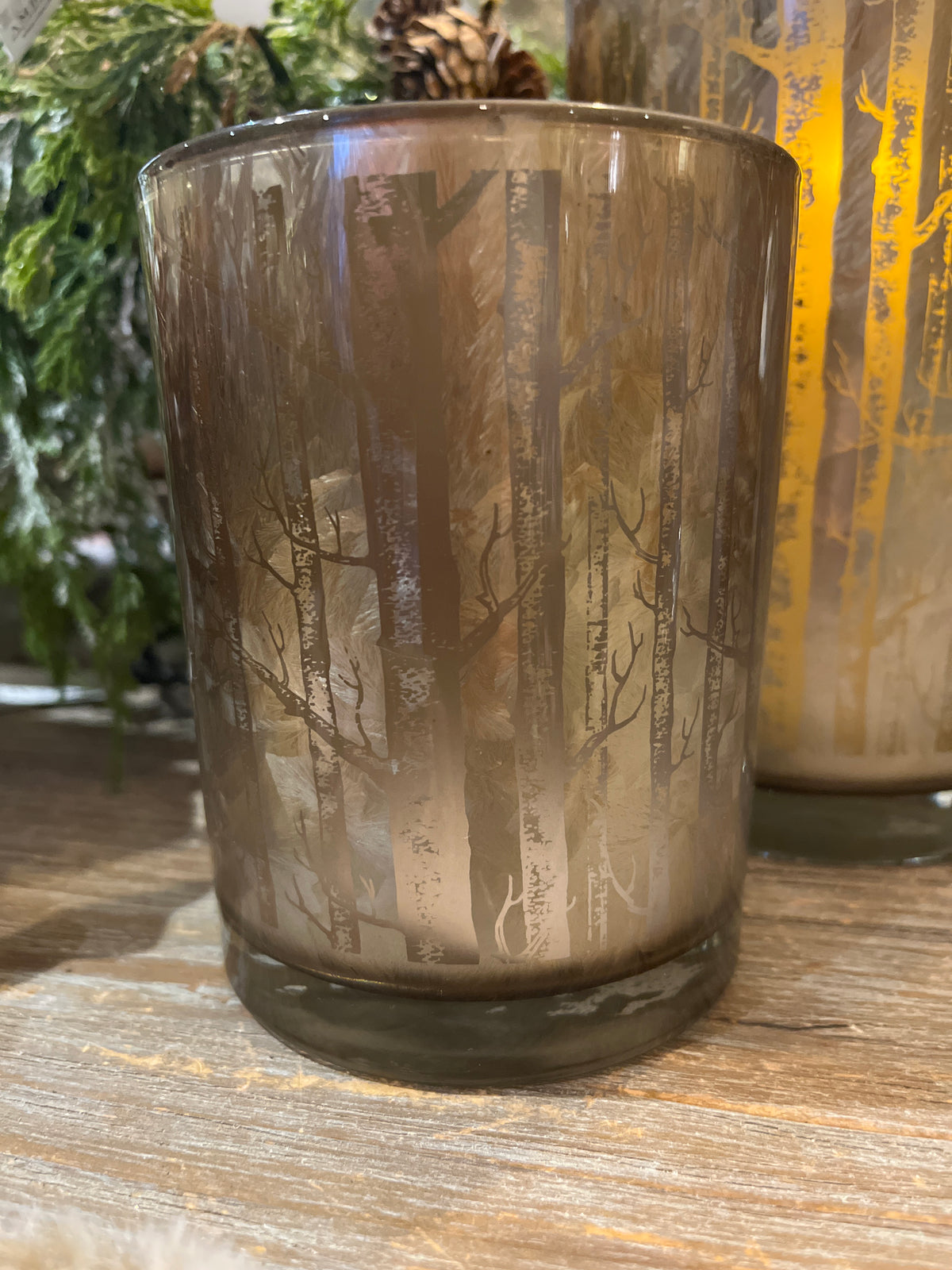 SMALL BIRCH TREE CANDLE HOLDER
