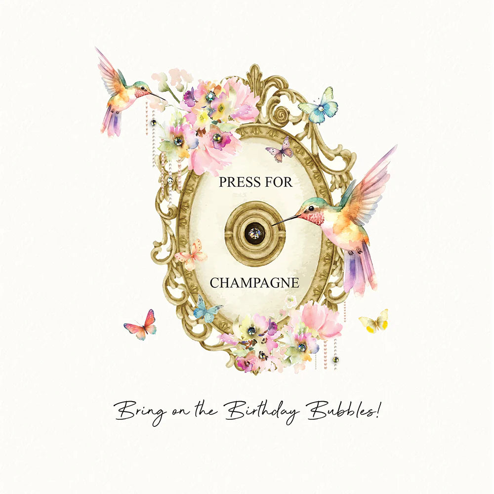 BRING ON THE BIRTHDAY BUBBLES CARD