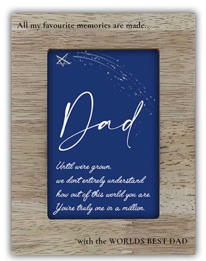 DAD WOODEN PHOTO FRAME