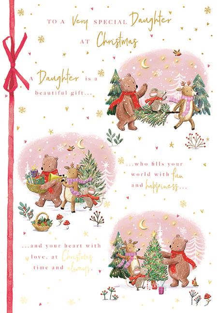 VERY SPECIAL DAUGHTER CHRISTMAS CARD