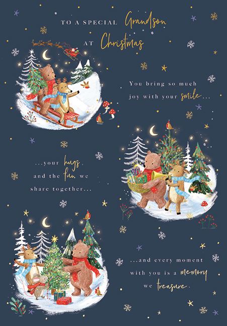 SPECIAL GRANDSON CHRISTMAS CARD