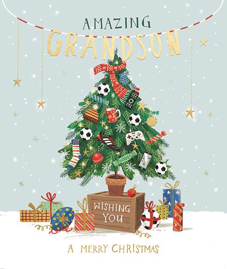 GRANDSON CHRISTMAS CARD