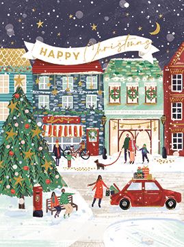 HAPPY CHRISTMAS SHOPS SMALL CARD BOXSET