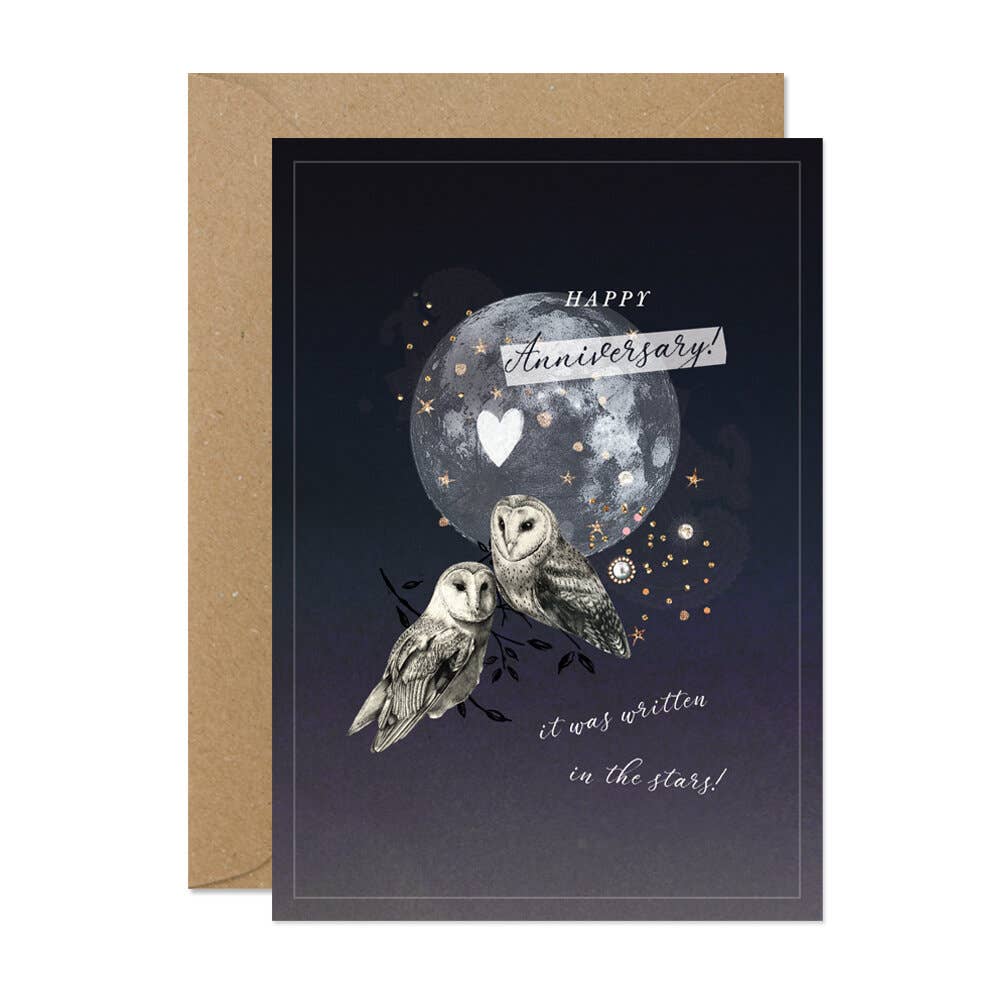 OWL ANNIVERSARY CARD