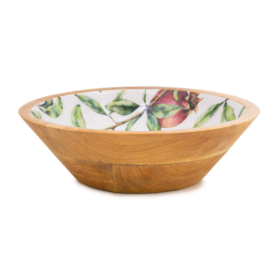 POMEGRANATE MANGO WOOD BOWL