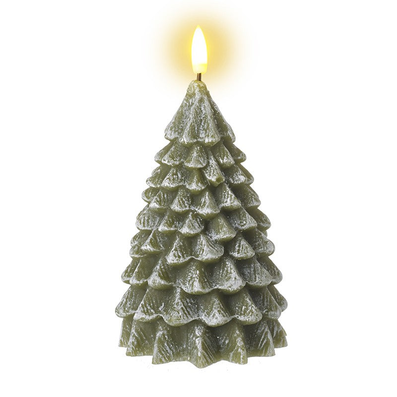 MEDIUM WAX EFFECT LED TREE CANDLE