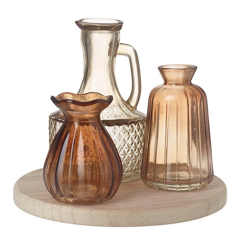 GLASS VASE SET