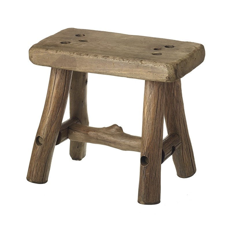 RUSTIC WOODEN STOOL