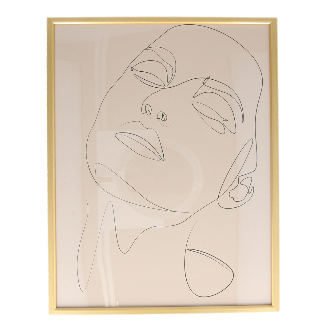 SILHOUETTE FACE FRAMED WALL ART