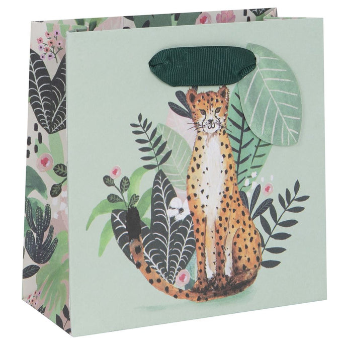 SMALL LEOPARD GIFT BAG
