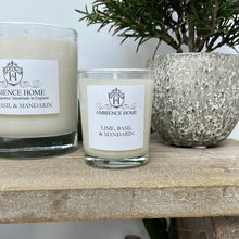 LIME, BASIL & MANDARIN CANDLE - HANDMADE SOY CANDLE IN THE UK