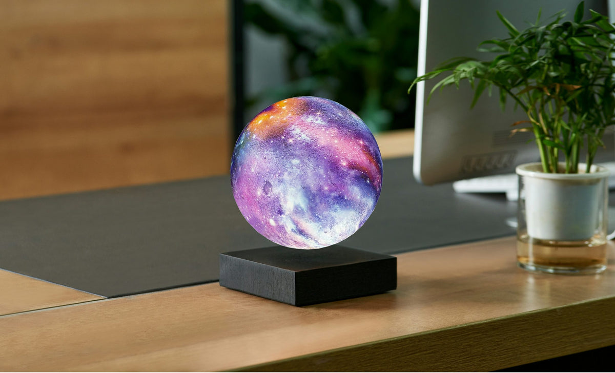 SMART MOON LAMP GALAXY ON BLACK BASE