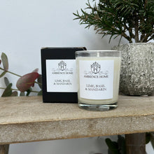 LIME, BASIL & MANDARIN CANDLE - HANDMADE SOY CANDLE IN THE UK