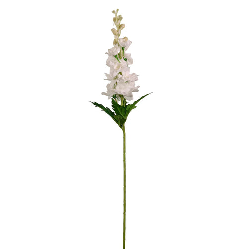REAL TOUCH DELPHINIUM FAUX FLORAL STEM - IVORY