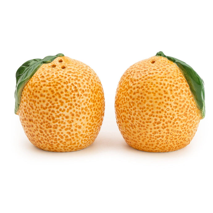 ORANGE SALT AND PEPPER SHAKERS