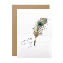 PEACOCK NOTE CARD