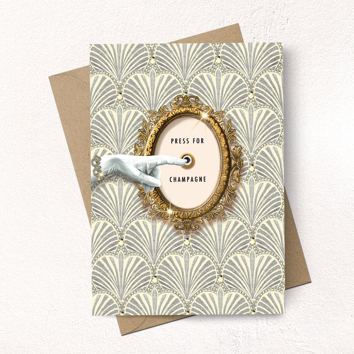 PRESS FOR CHAMPAGNE CARD