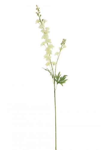 SLIM DELPHINIUM FAUX FLORAL STEM - CREAM