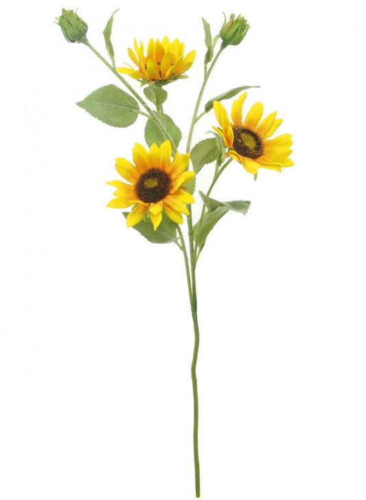 SUNFLOWER FAUX FLORAL STEM