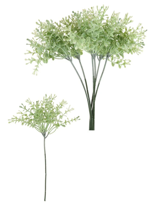 FLOCKED WHITE SPRAY - FAUX FLORALS