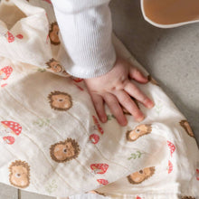 HEDGEHOG AND MUSHROOMS MUSLIN SET