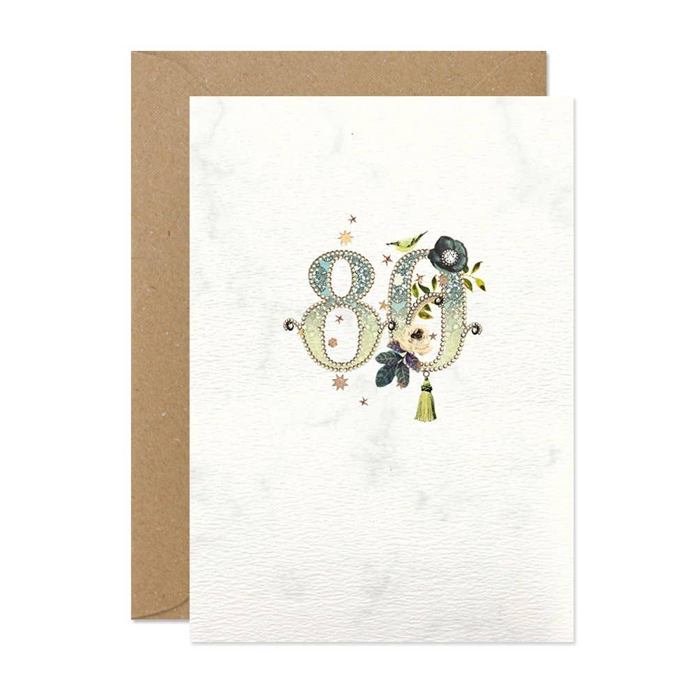 80 BIRTHDAY CARD