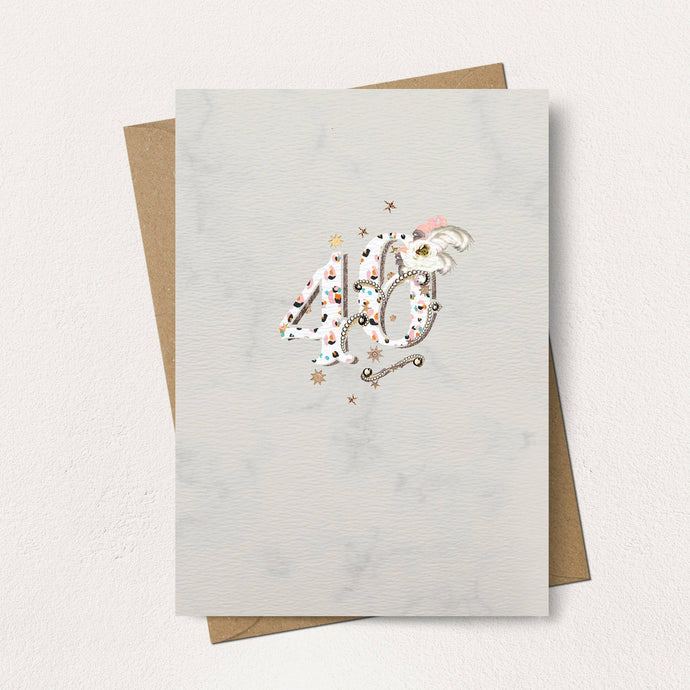 40 BIRTHDAY CARD