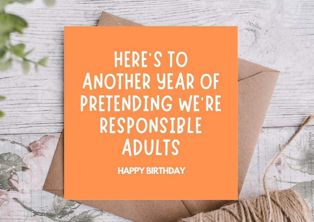 RESPONSIBLE ADULTS CARD