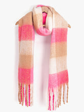 PINK BLOCK SCARF