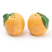 ORANGE SALT AND PEPPER SHAKERS