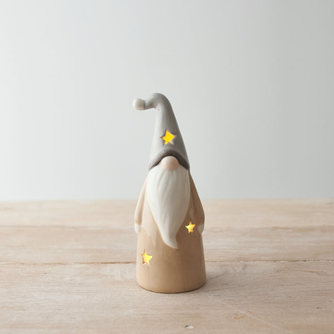 LED BEIGE SANTA - SMALL