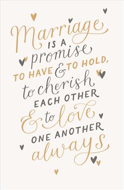 MARRIAGE CARD
