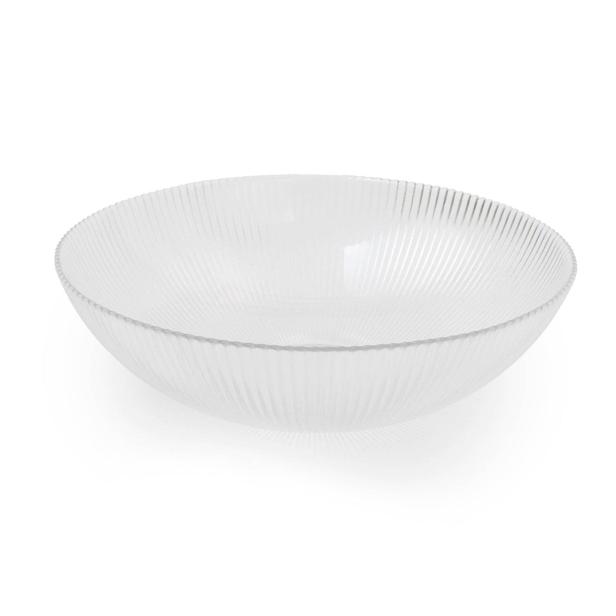 RIDGED GLASS BOWL