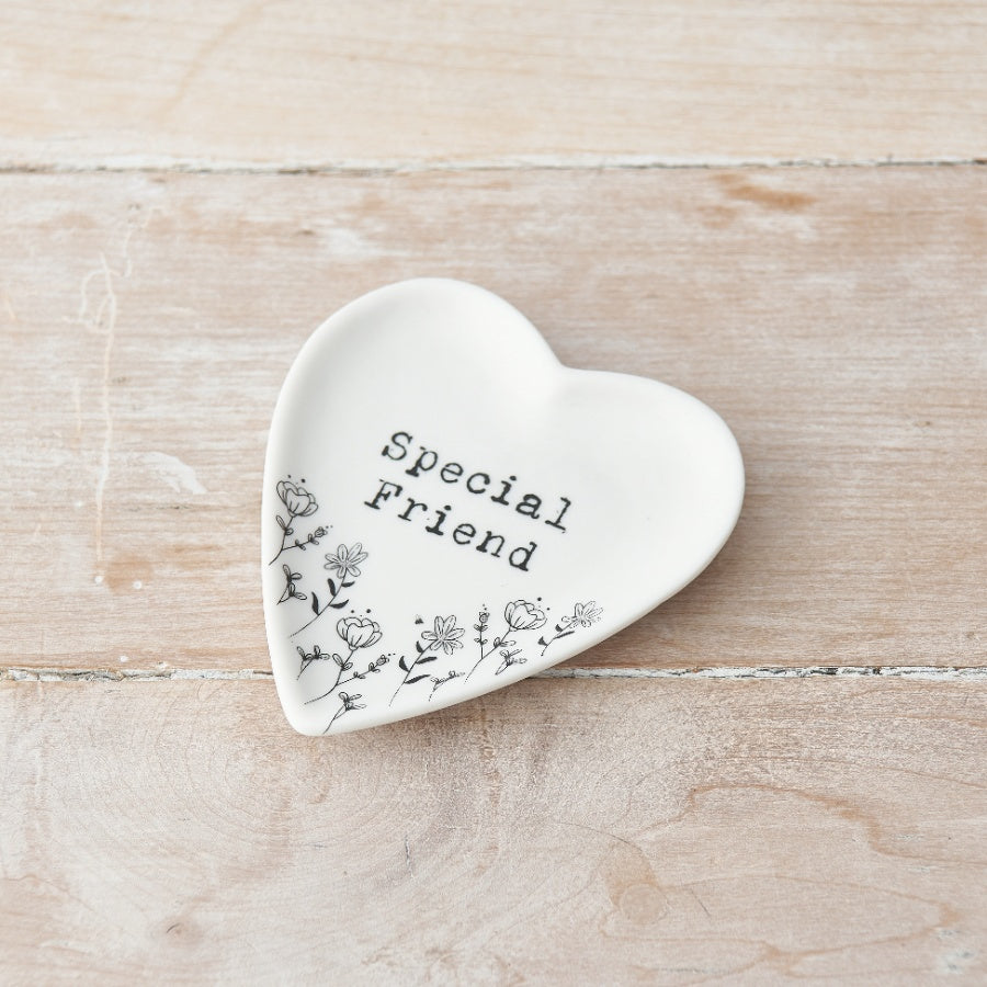 SPECIAL FRIEND WILDFLOWER HEART TRINKET