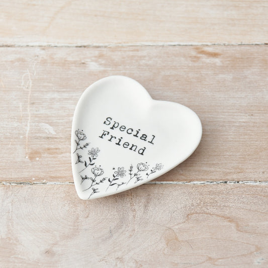 SPECIAL FRIEND WILDFLOWER HEART TRINKET