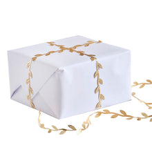 GOLD LEAF CHRISTMAS RIBBON