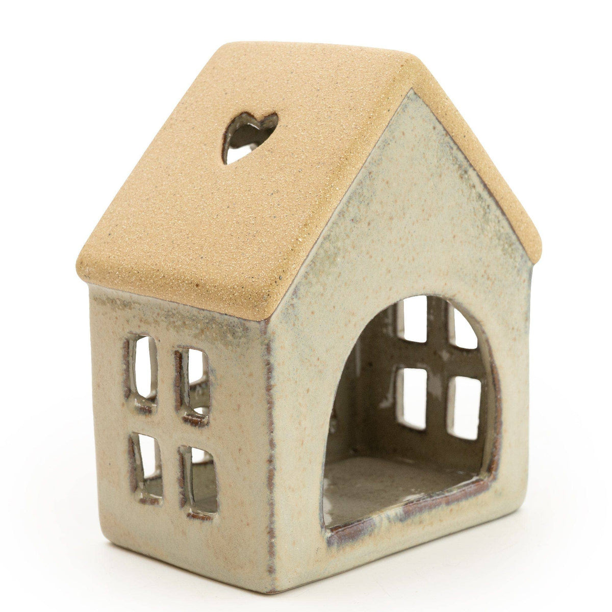 GLAZED HOUSE TEALIGHT HOLDER