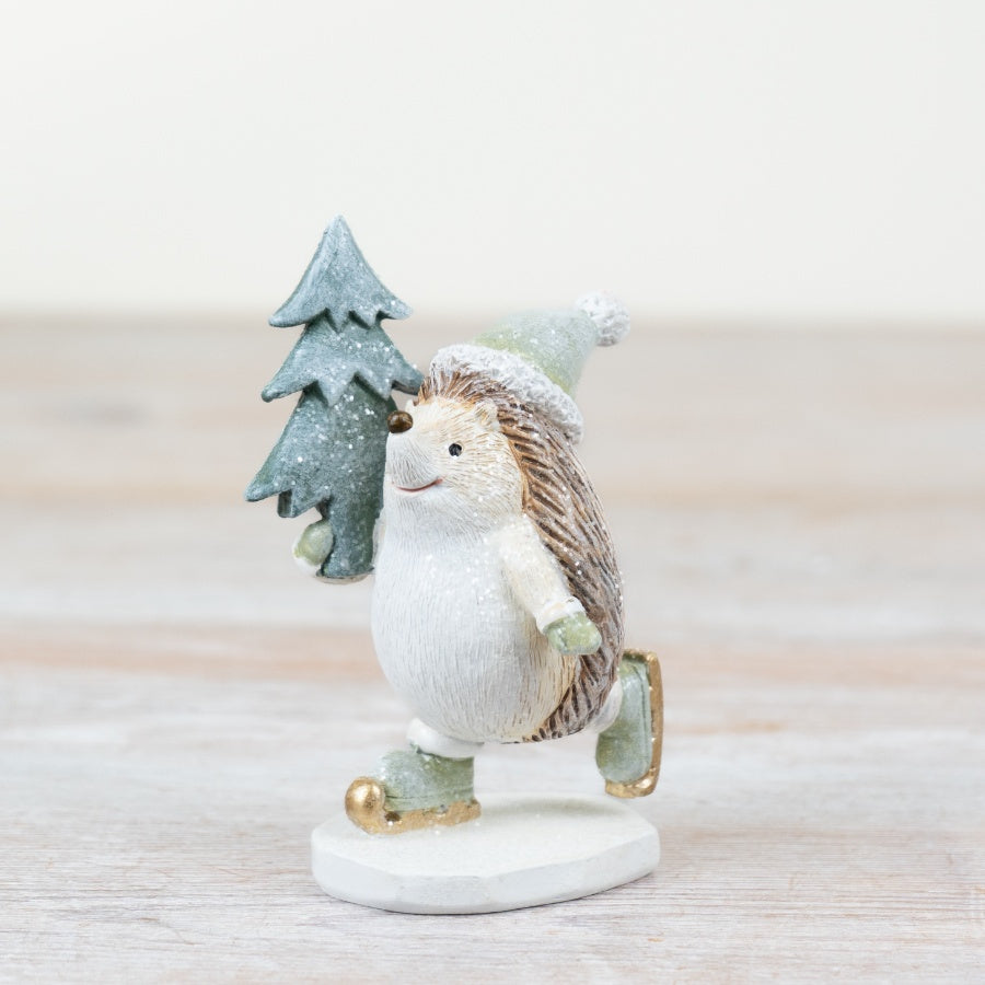 SKATING HEDGEHOG ORNAMENT
