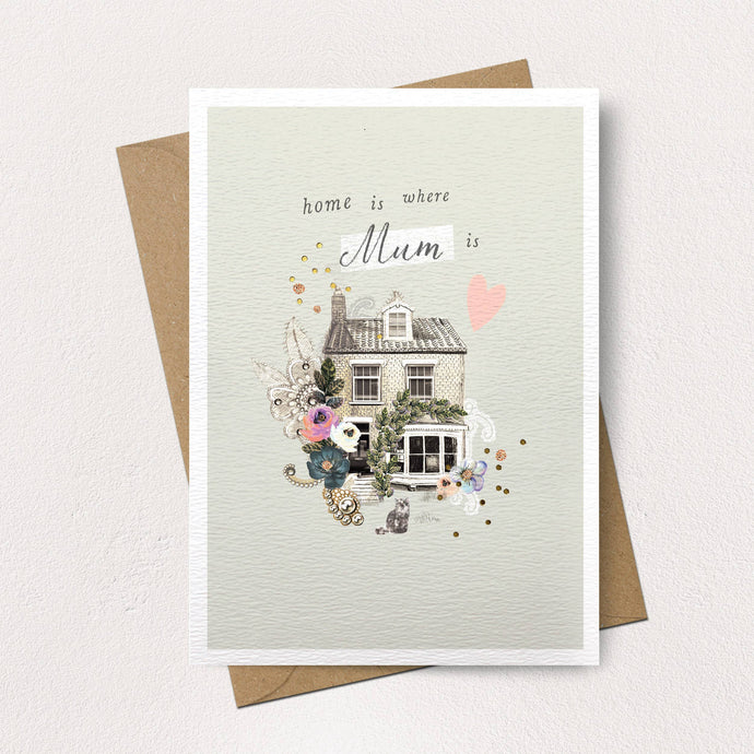 HOME IS WHERE MUM IS CARD