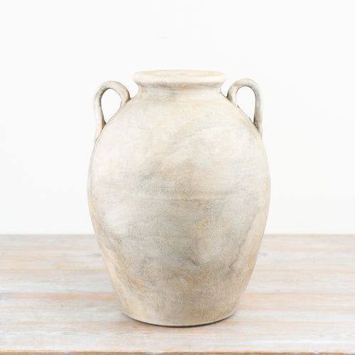 MEDITERRANEAN HANDLED VASE