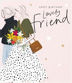 HAPPY BIRTHDAY LOVELY FRIEND CARD