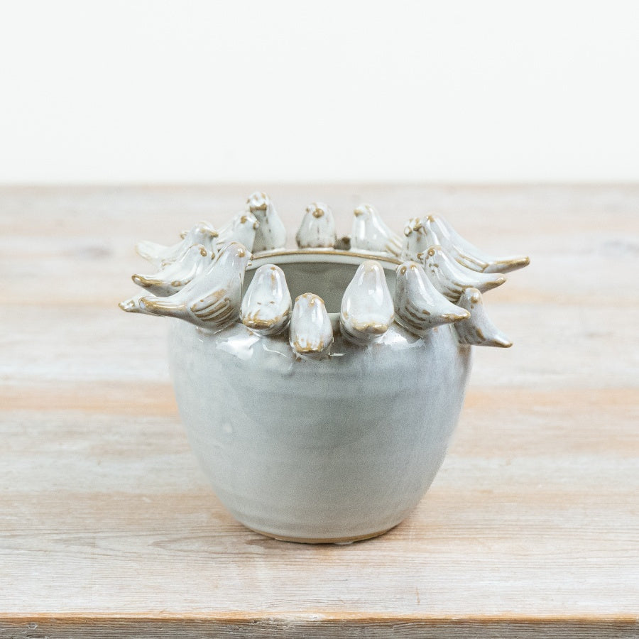 CERAMIC BIRD VASE