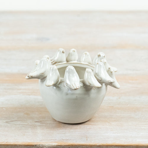 CERAMIC BIRD VASE -SMALL