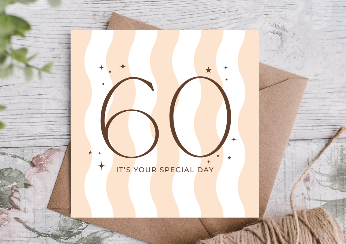 60 WAVY STRIPE CARD