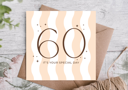 60 WAVY STRIPE CARD
