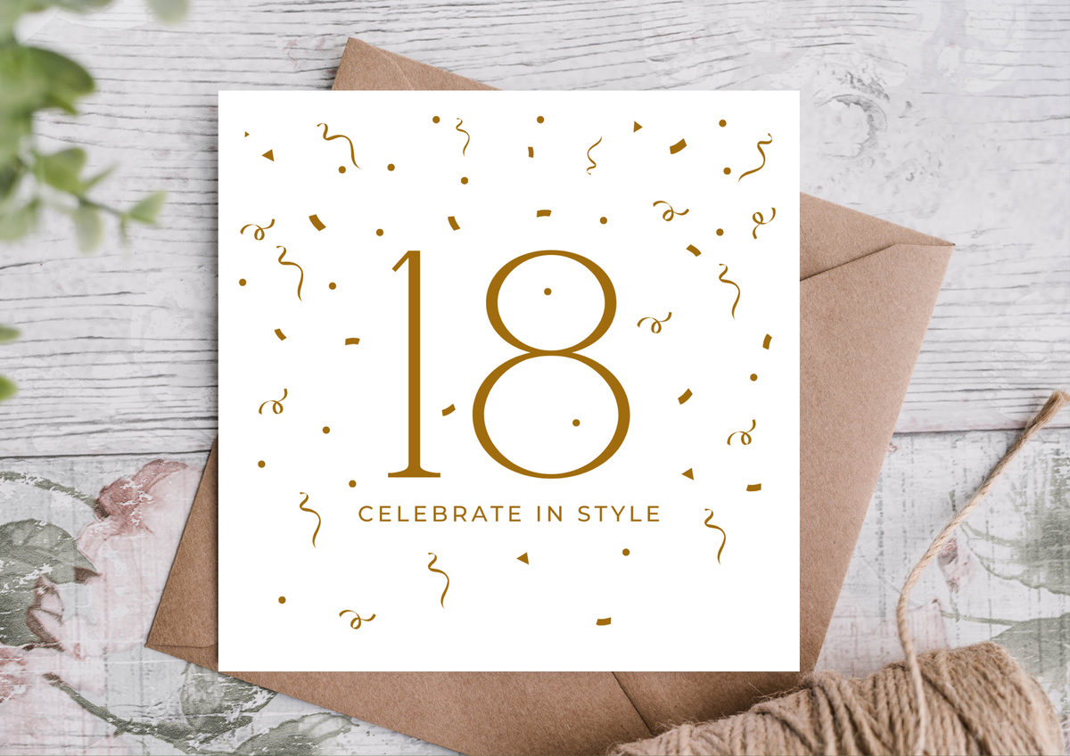 18 CELEBRATE IN STYLE CARD