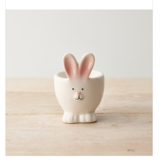 PINK BLUSH BUNNY EGG CUP