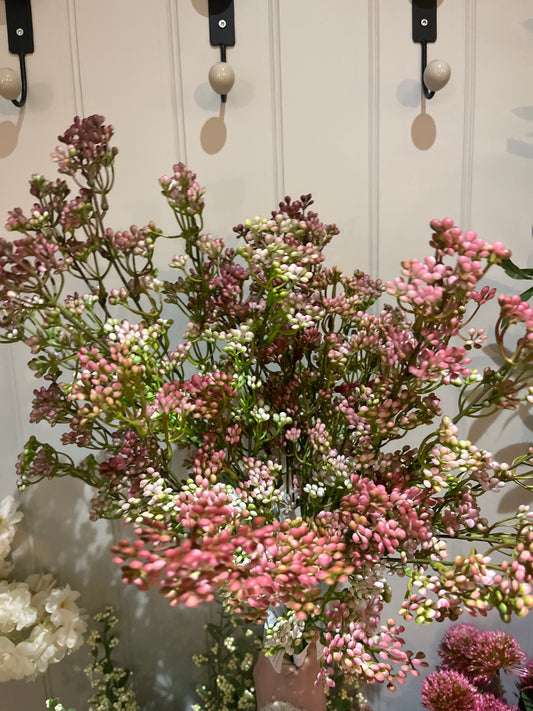 PLUM MINI BERRY SPRAY - FAUX FLORALS